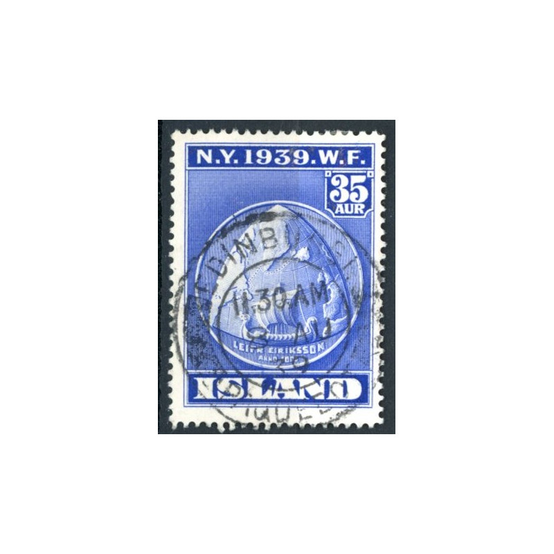 Island. Lot Udenlandske m.m. Stempler