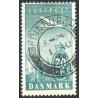 Danmark. 1934. Luftpostmærke stemplet Edinburgh