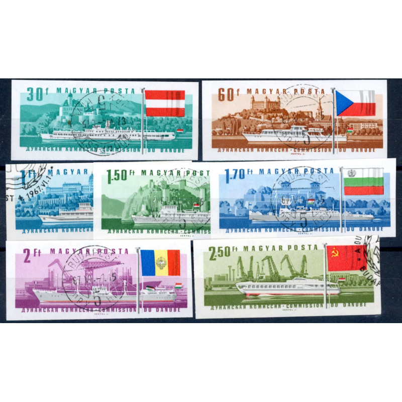 Ungarn. 1967. Donaukommissionen. UTAKKET, AFA nr. 2272-78U  **            (o)