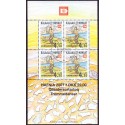 2000. 22,00 Kr. HAFNIA 01, i miniark. AFA nr. 365a postfrisk stemplet