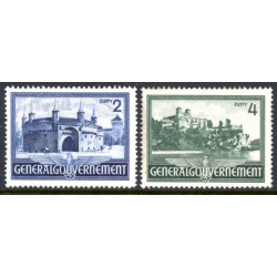 Generalgouvernement. 1940-41. Bybilleder, AFA nr. 40-53 **                             (o)