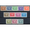 Tjenestemærker. 1943. AFA nr. 25-36 **          (o)