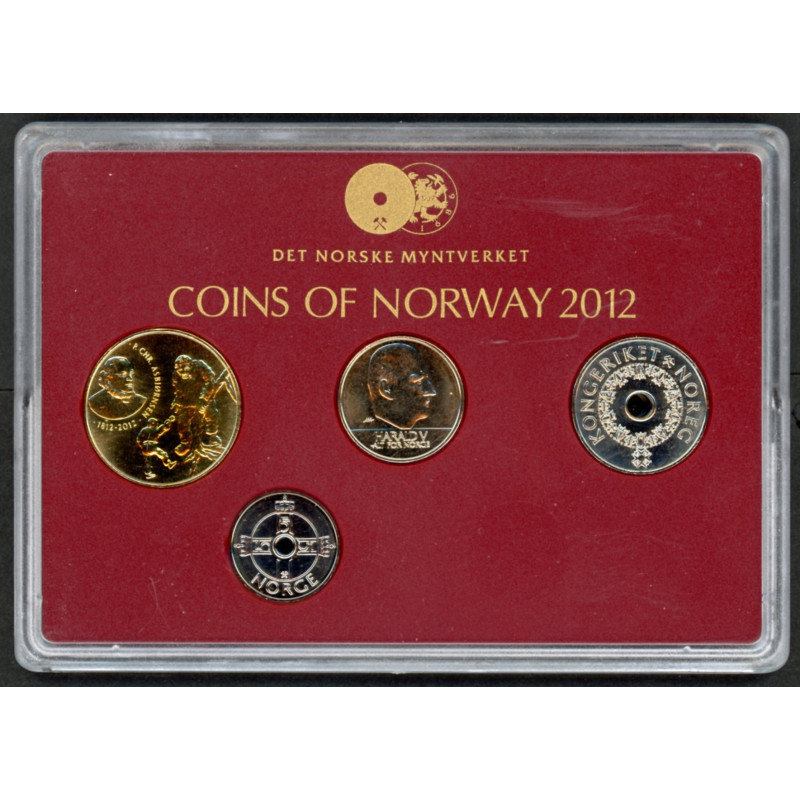 Norge. Møntsæt 2012 fra Den Norske Kgl. Mynt