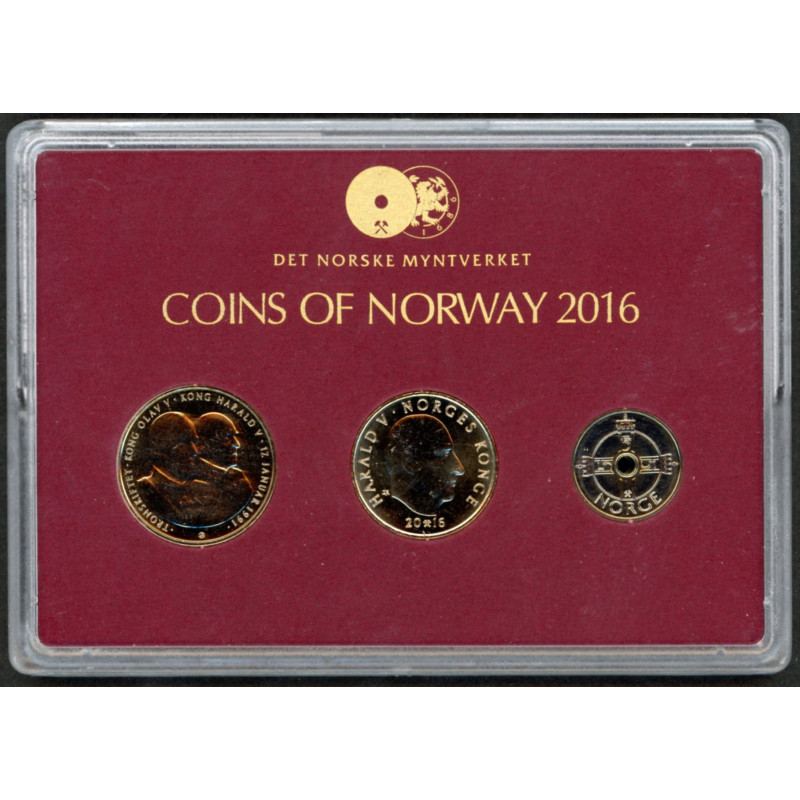 Norge. Møntsæt 2016 fra Den Norske Kgl. Mynt