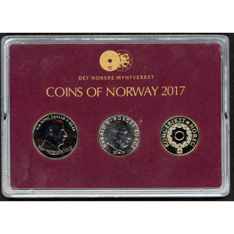 Norge. Møntsæt 2017 fra Den Norske Kgl. Mynt