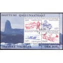 2001. 20,50 Kr. Arktiske vikinger III, i miniark. AFA nr. 372 postfrisk stemplet