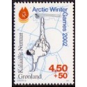 2001. 4,50+0,50 Øre. Arctic Winter Games. AFA nr. 373 postfrisk stemplet