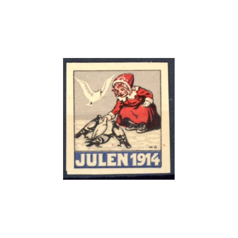 Julemærke 1914 **  (o) Julemærke 1914 (Utakket udkast)