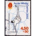 2001. 4,50+0,50 Øre. Arctic Winter Games. AFA nr. 373 postfrisk stemplet