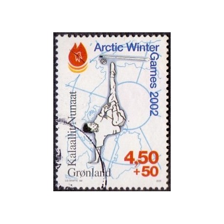 2001. 4,50+0,50 Øre. Arctic Winter Games. AFA nr. 373 postfrisk stemplet