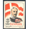 BORDING mærkat. Christian X. 26/9 1942. Nr 1401