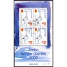 2001. 20,00 Kr. Arctic Winter Games, i miniark. AFA nr. 373a postfrisk stemplet