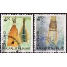 2001. 4,50-4,75 Kr. Grønlands Arv og kultur II. AFA nr. 374-5 postfrisk stemplet