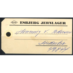 Postfærge. Manila-mærke med 2x PF 46, samt PF48 til Sønderho, Fanø.