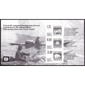 2001. 34,75 Kr. Frimærkerne som aldrig udkom,  sorttryk miniark. AFA nr. 382  stemplet