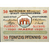 Haderslev. 50 Pf. 1920. Sieg 44 (0)