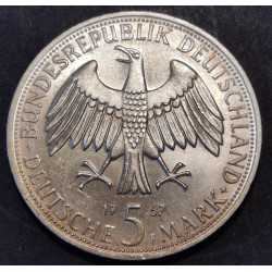 Tyskland-Germany. 5 Deutsche Mark 1967 F
