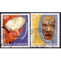 2002. 4,50-4,75 Kr. Grønlands Arv og kultur III. AFA nr. 388-9 postfrisk stemplet