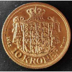 Christian X. 10 kr. 1913 guldmønt goldcoin