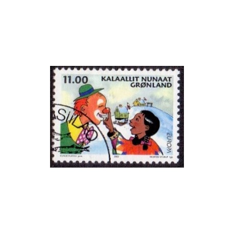 2002. 11,00 Kr. Europamærke / CEPT. AFA nr. 394 postfrisk stemplet