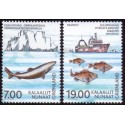 2002. 7,00-19,00 Kr. ICES 100 år. AFA nr. 395-6 postfrisk stemplet