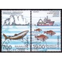 2002. 7,00-19,00 Kr. ICES 100 år. AFA nr. 395-6 postfrisk stemplet