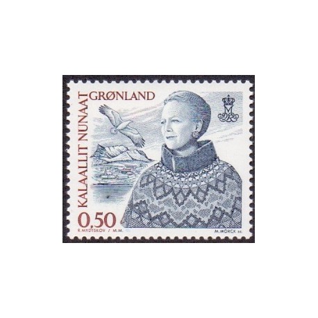 2002. 0,50 Øre Dagligserie AFA nr. 398 postfrisk stemplet