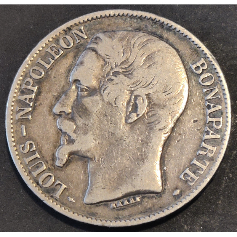 Frankrig-France. 5 Francs Louis Napoleon 1852.