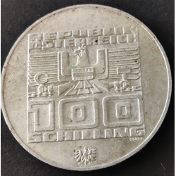 Østrig-Austria. 100 Schilling, 1977, 500th Anniversary. Ag.