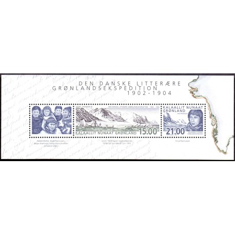 2003. 36,00 Kr. Ekspeditioner I i miniark. AFA nr. 403 postfrisk stemplet