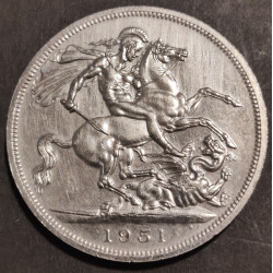 England-Great Britain. 1951. Five Shillings, George VI