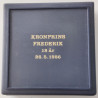 H.K.H. Kronprins Frederiks erindringsmønt 10 kroner 1986 i folder (oplag 2000)