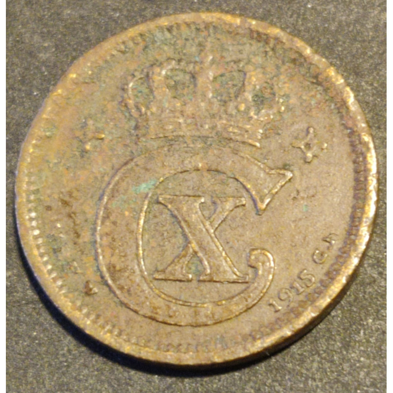 1 Øre. Chr. X. 1915 i en flot kvalitet for type og årstal.