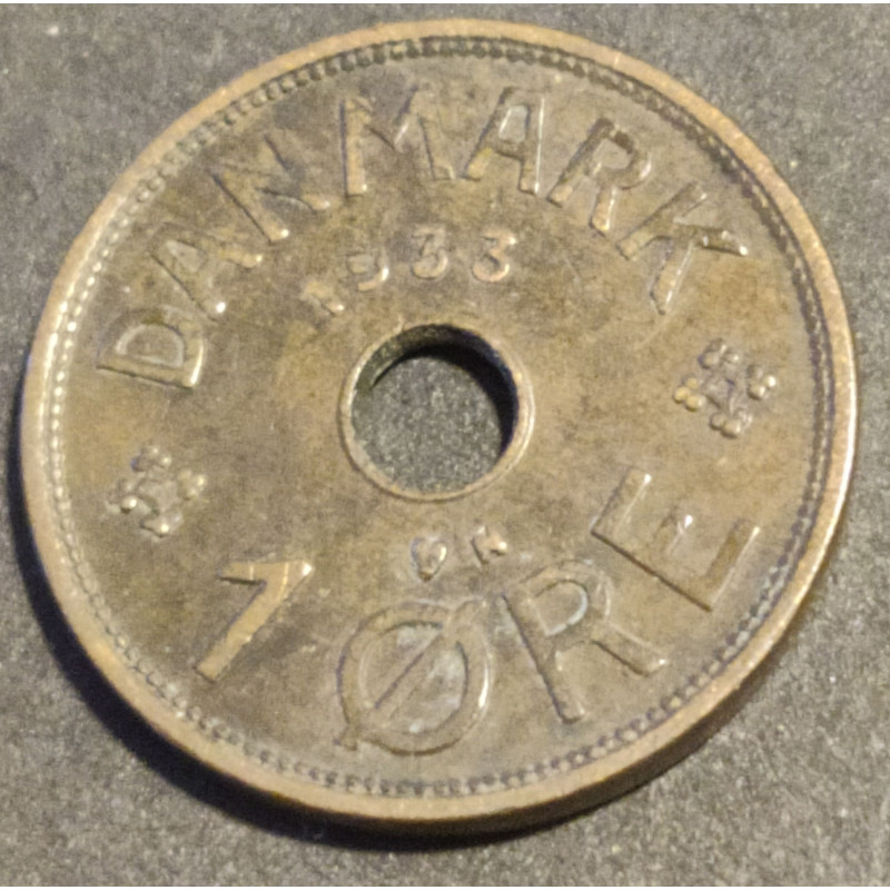 1 Øre. Chr. X. 1933 i en flot kvalitet for type og årstal.