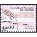 2003. 15,00 Kr. Qaanaaq 50 år. AFA nr. 407 postfrisk stemplet