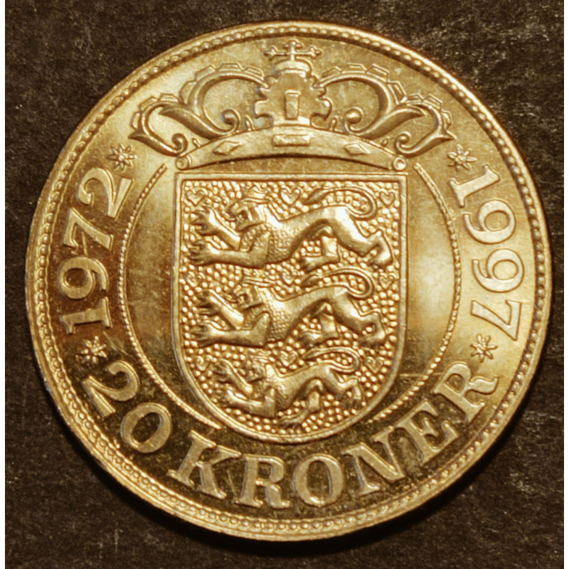 Dr. Margrethe II 25-års regeringsjubilæum. 20 kr. 1997