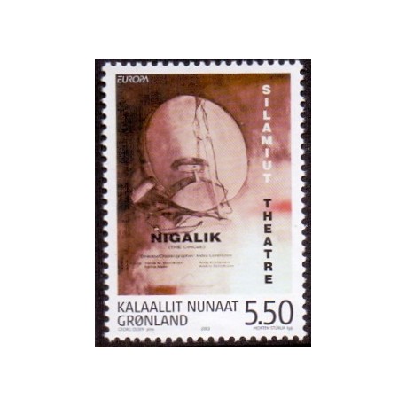 2003. 5,50 Kr. Europamærke / CEPT. AFA nr. 408 postfrisk stemplet