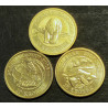 10 Kr. Polarår 2007-2009, (Margrethe II) komplet serie med 3 stk.