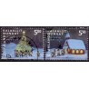 2003. 5,00-5,50 Kr. Julemærke. AFA nr. 412-13 postfrisk stemplet