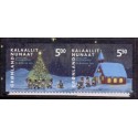 2003. 5,00-5,50 Kr. Julemærke , fra hæfte. AFA nr. 412-13E postfrisk stemplet