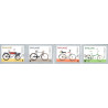 Norge. 2019. Cykelhistorie,  AFA nr. 1979-82 **      stemplet postfrisk FDC (o)