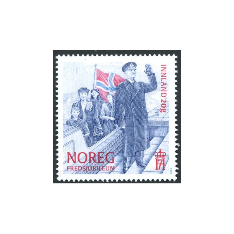 Norge. 2020. Afslutningen af 2. verdenskrig, AFA nr. 1997 **    stemplet postfrisk FDC (o)