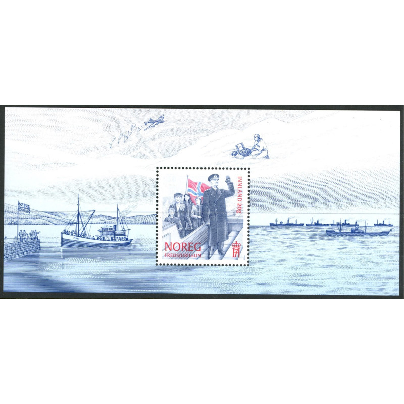 copy of Norge. 2020. Afslutningen af 2. verdenskrig, miniark AFA nr. 1998 **    stemplet postfrisk FDC (o)