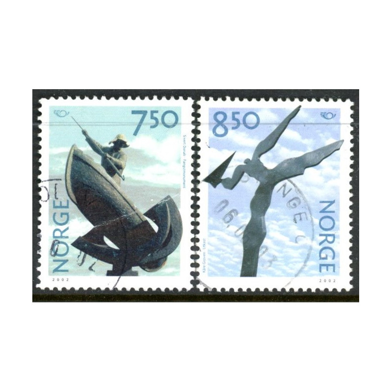 Norge. 2002. Samtidskunst, AFA nr. 1414-15 **  stemplet postfrisk FDC
