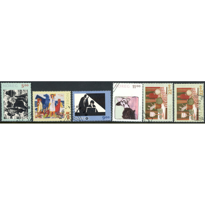 Norge. 2003. Norsk grafik. AFA nr. 1446-50. **  stemplet postfrisk FDC