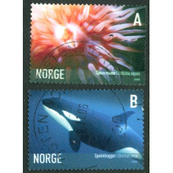 Norge. 2005.  Liv i havet, AFA nr. 1534-35 ** stemplet postfrisk FDC