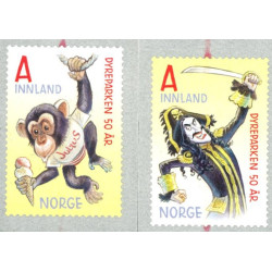 Norge. 2016. 50-Året for ZOO. AFA nr 1905-06 **                     stemplet postfrisk FDC (o)