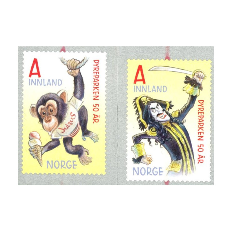 Norge. 2016. 50-Året for ZOO. AFA nr 1905-06 **                     stemplet postfrisk FDC (o)