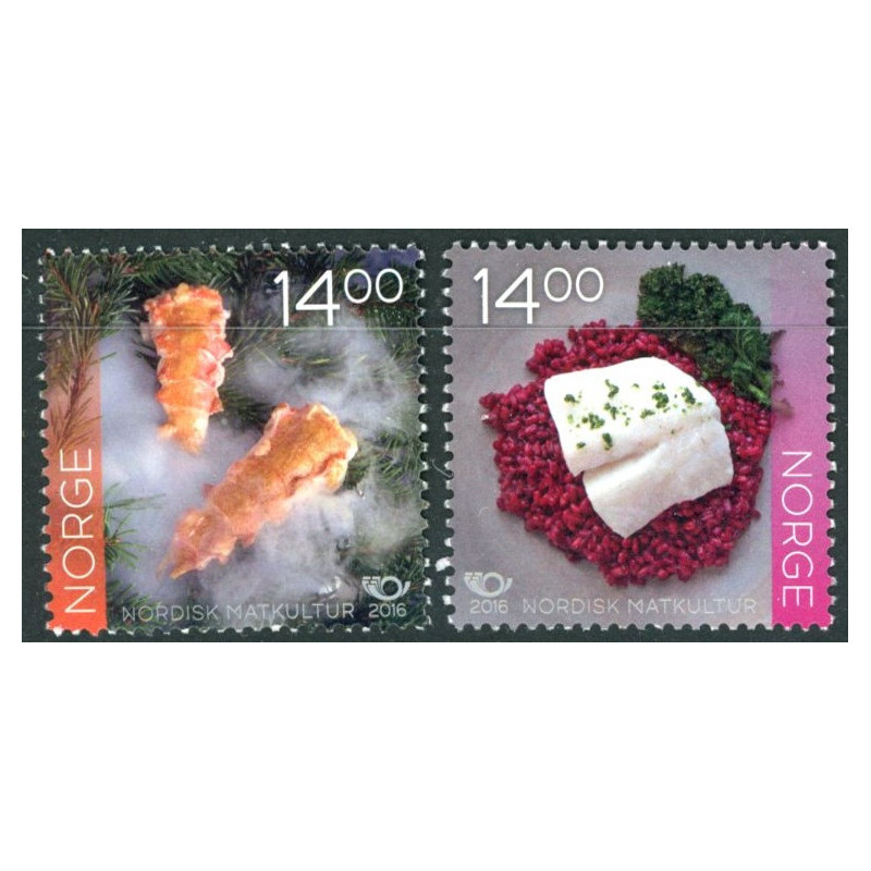 Norge. 2016. Norden. Madkultur. AFA nr 1896-97 **                     stemplet postfrisk FDC (o)
