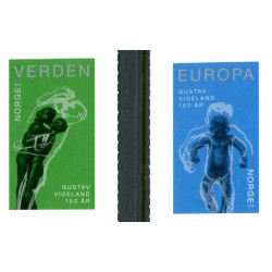 Norge. 2019. Gustav Vigeland. AFA nr. 1966-70 **          stemplet postfrisk FDC (o)
